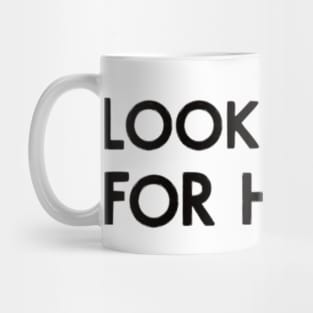 Looking up  (black) Mug